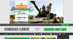 Desktop Screenshot of forssanlehti.fi
