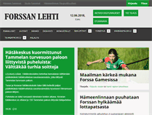 Tablet Screenshot of forssanlehti.fi